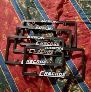 Audi Mazda Subaru Dealership Cascade Collection License Plate Frame Lot Of 4 Oem